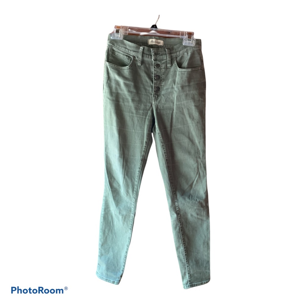 Madewell High Rise Skinny Sage Green Jean Size 27